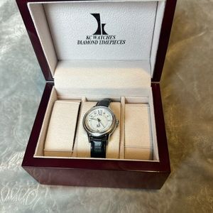 KC Women’s Leather Watch Stainless Steel 3atm